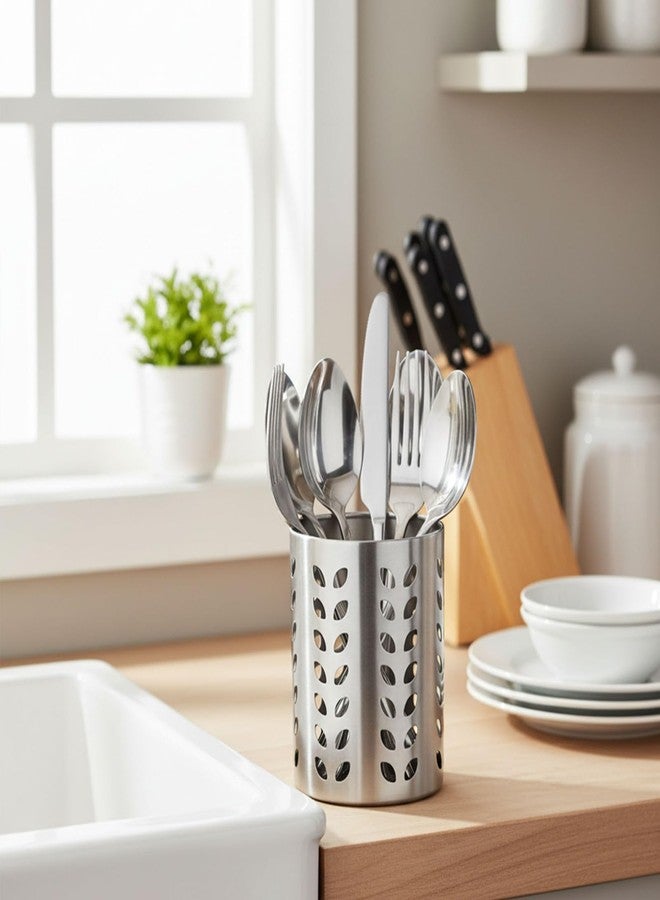 FINALITY حامل أدوات المائدة متعدد الأغراض من الفولاذ المقاوم للصدأ من فيناليتي (فضي، 11 سم) - Image 4